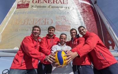 Avec l'Equipe de France de Volley-Ball